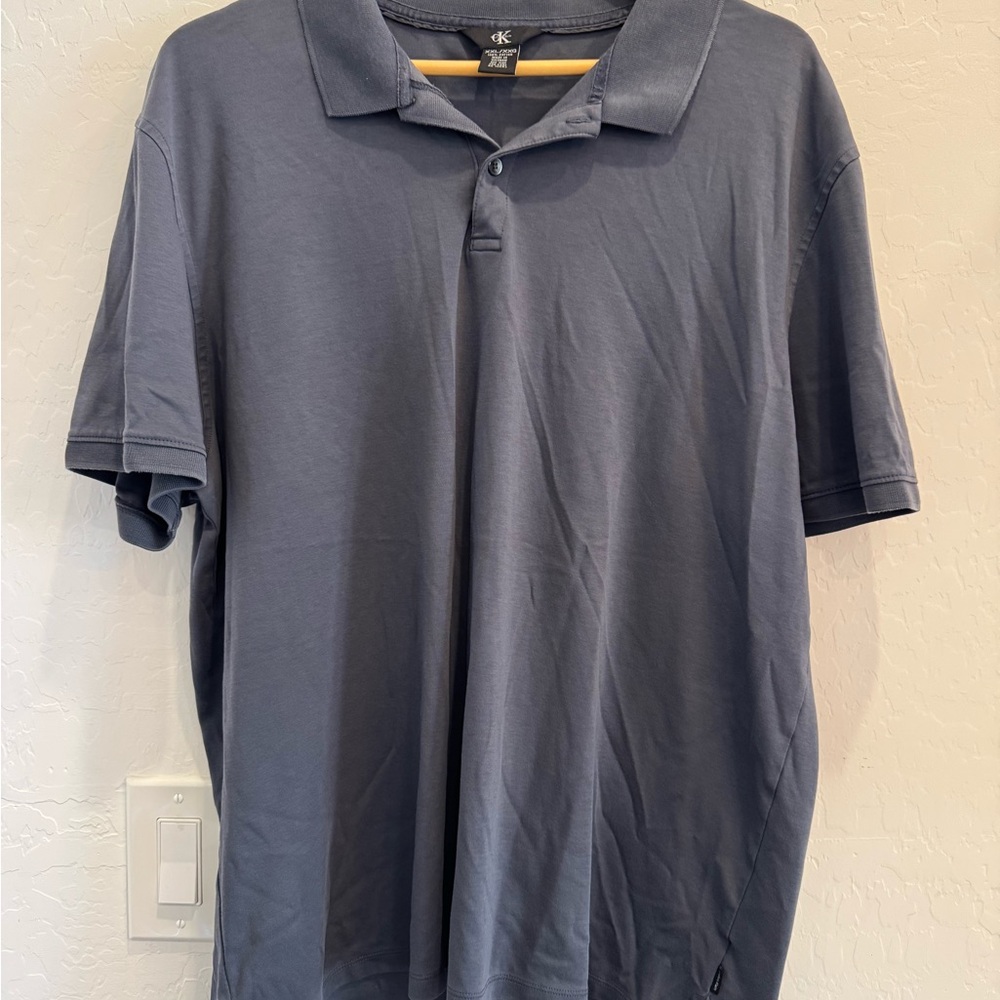 Calvin Klein Men's Charcoal Polo Shirt